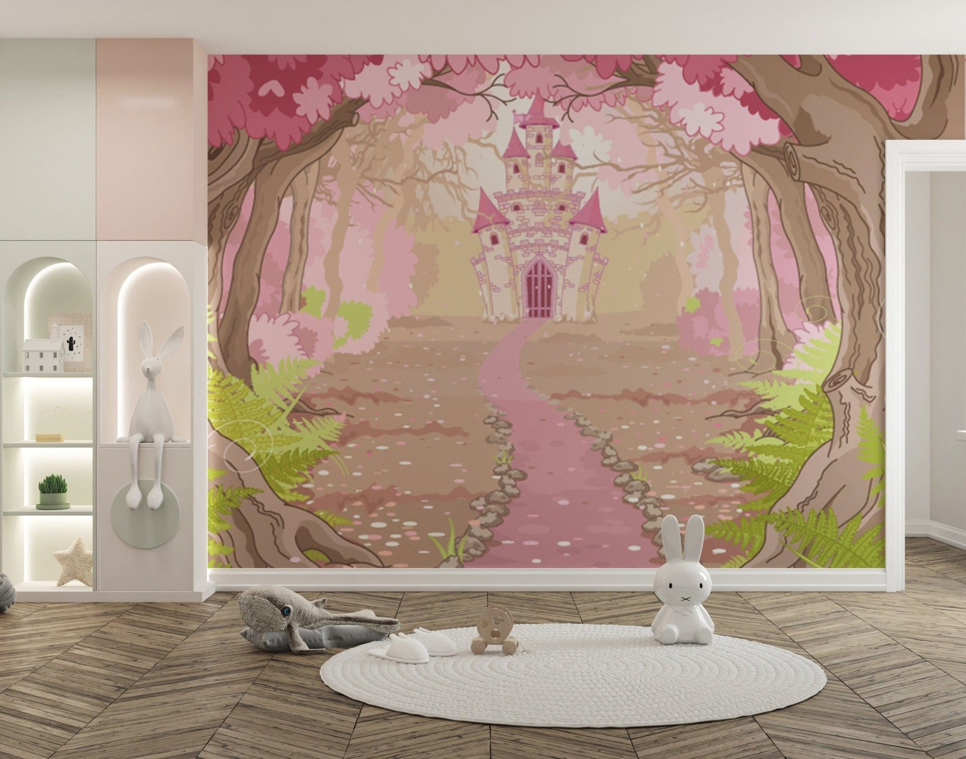 Fantasy castle wallpaper Mural - Giffywalls