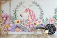 Bright Botanical Accent Wall Design B594
