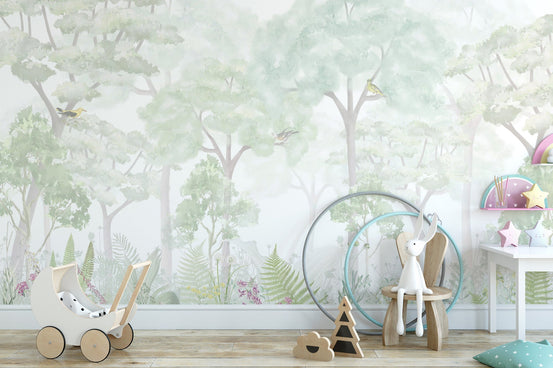 Fantasy Forest Mural wallpaper for an imaginative kids' room 
C467
