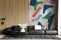 A high-quality abstract print wall mural for walls., GD5384