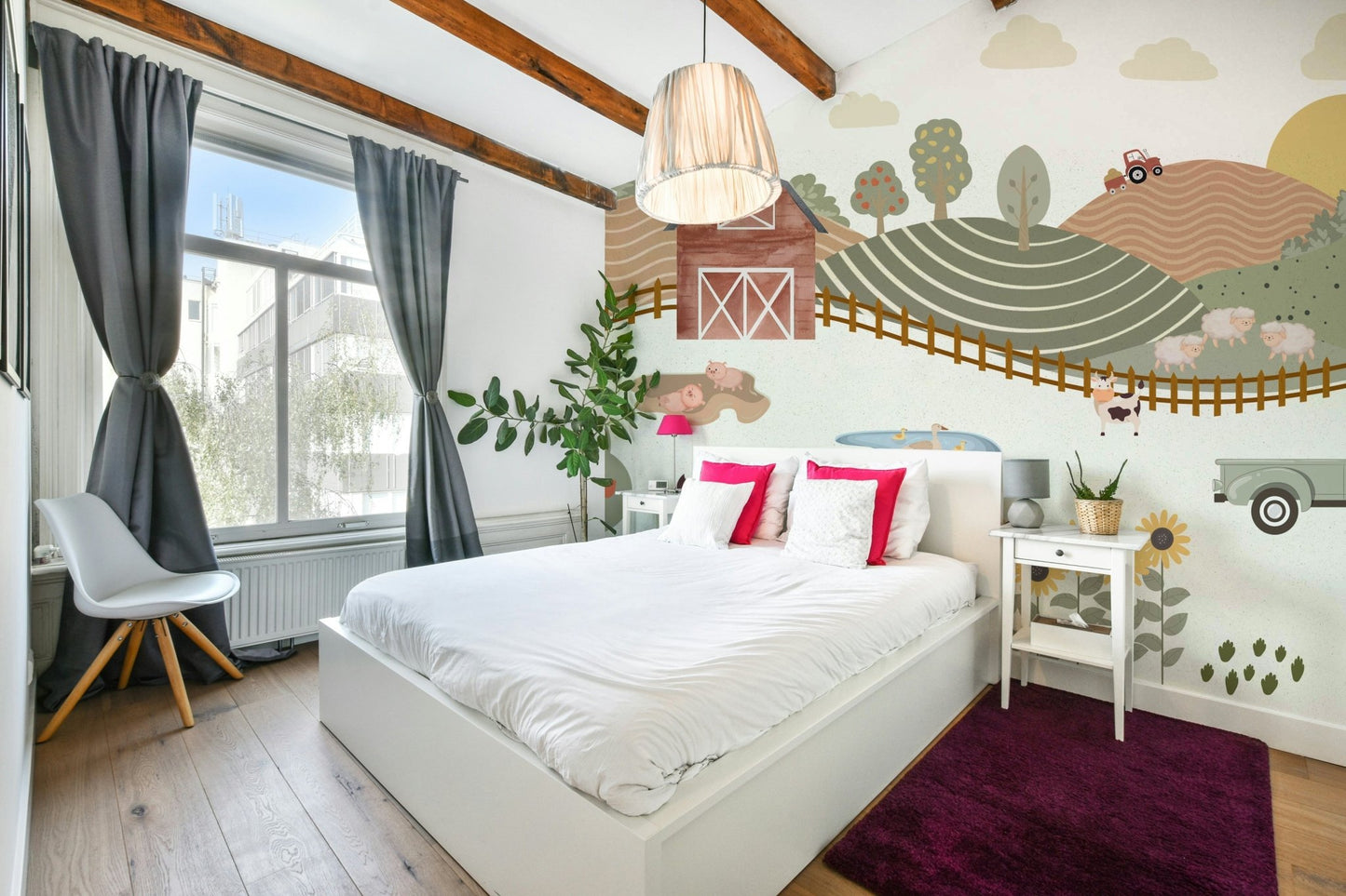 Farm Life Fun Wall Mural