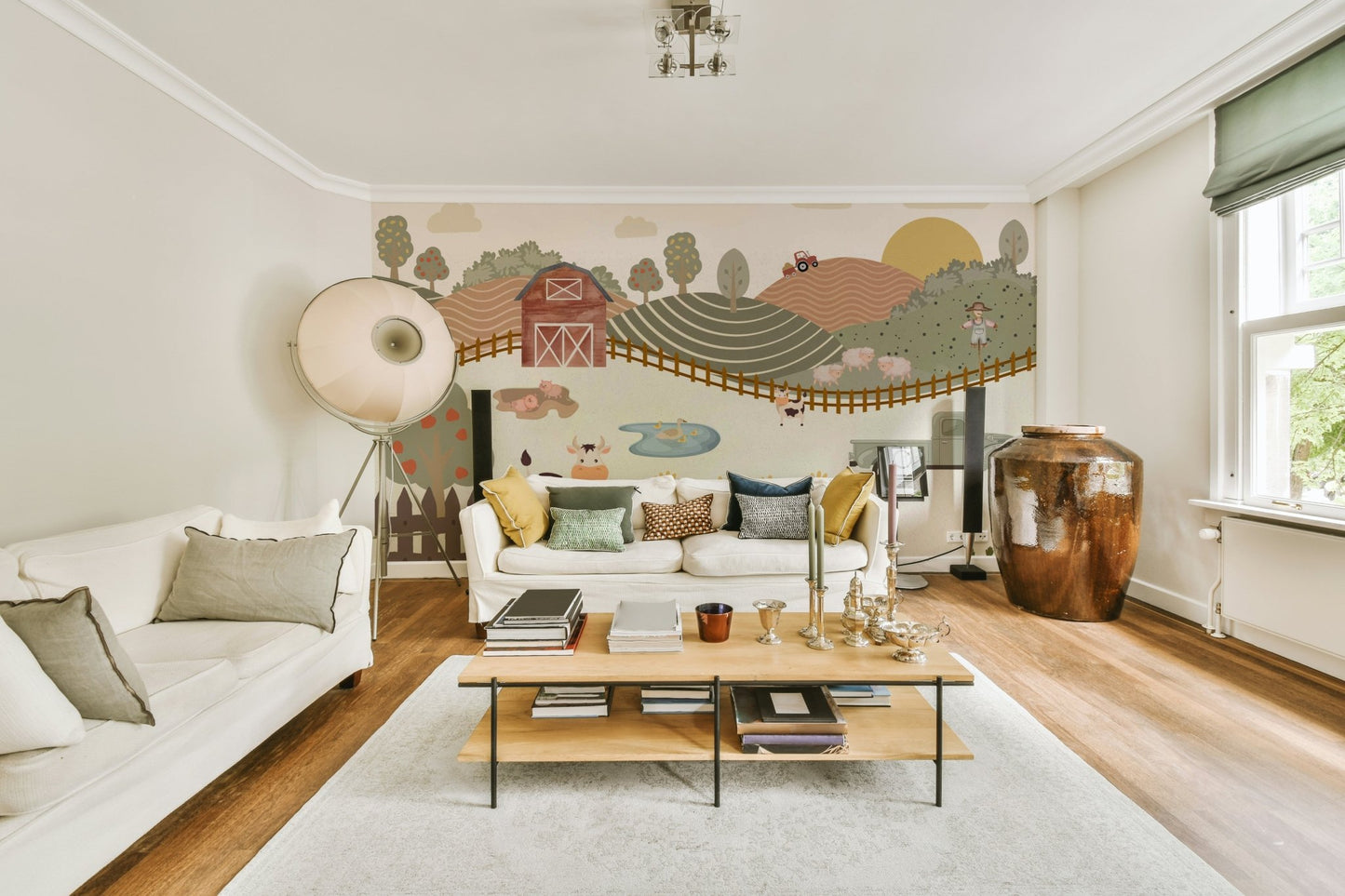 Farm Life Fun Wall Mural