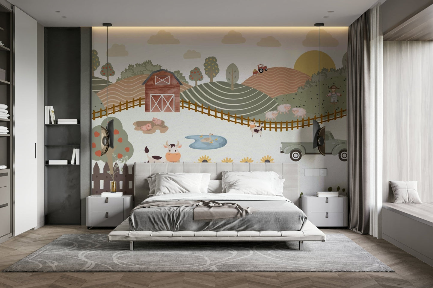 Farm Life Fun Wall Mural