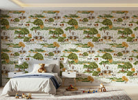 Farmhouse Charm beautiful wallcovering, light, airy, country style.