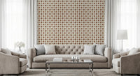 Rustic brown patterned wallpaper for dining area wall decor, GD8387