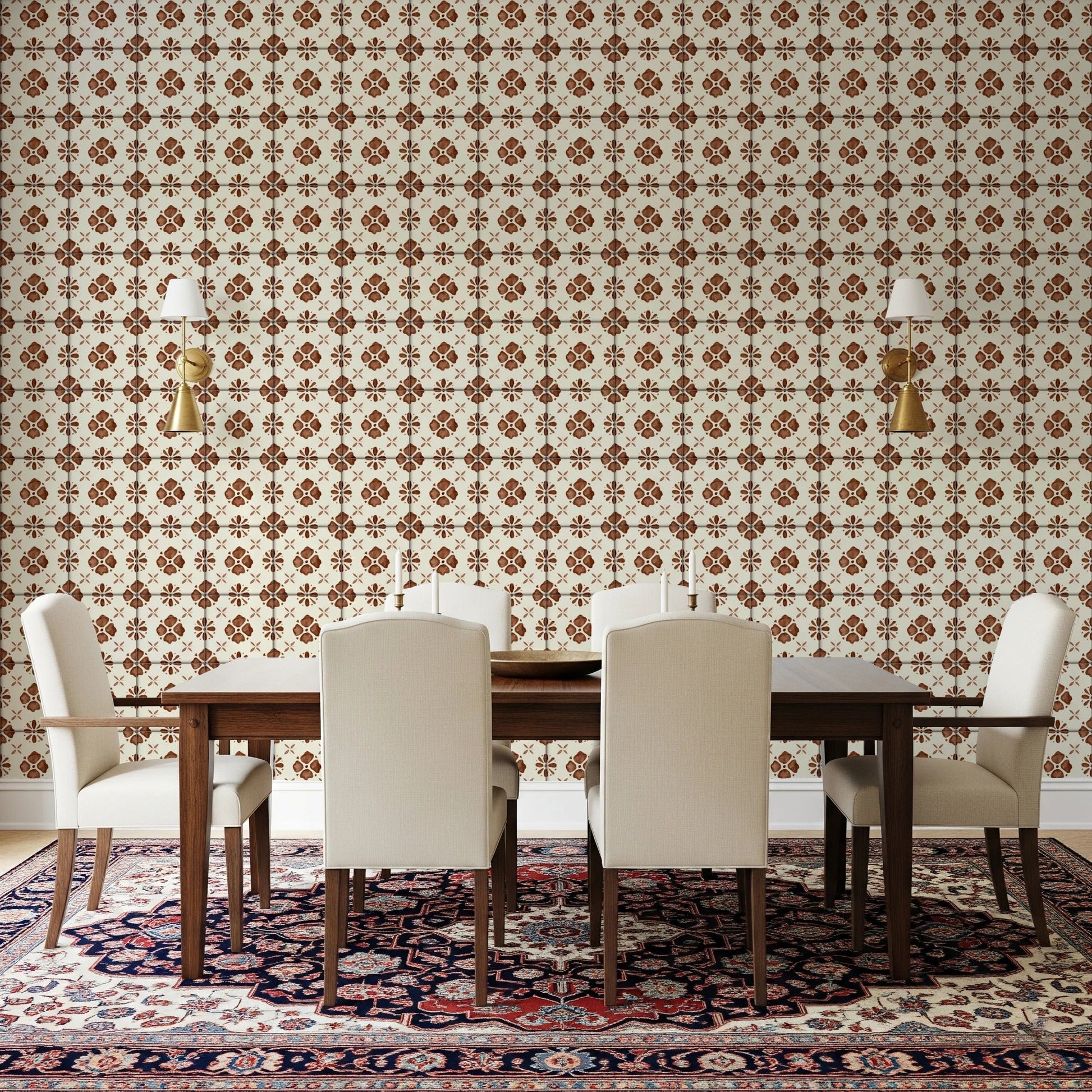 Farmhouse style wallpaper for welcoming hallway walls, GD8387