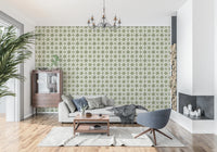 Farmhouse style wallpaper for dining area feature walls