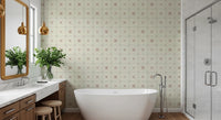 Burnt orange farmhouse tile mural for accent walls.