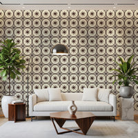 Rustic chocolate star pattern wallpaper for a wall mural.