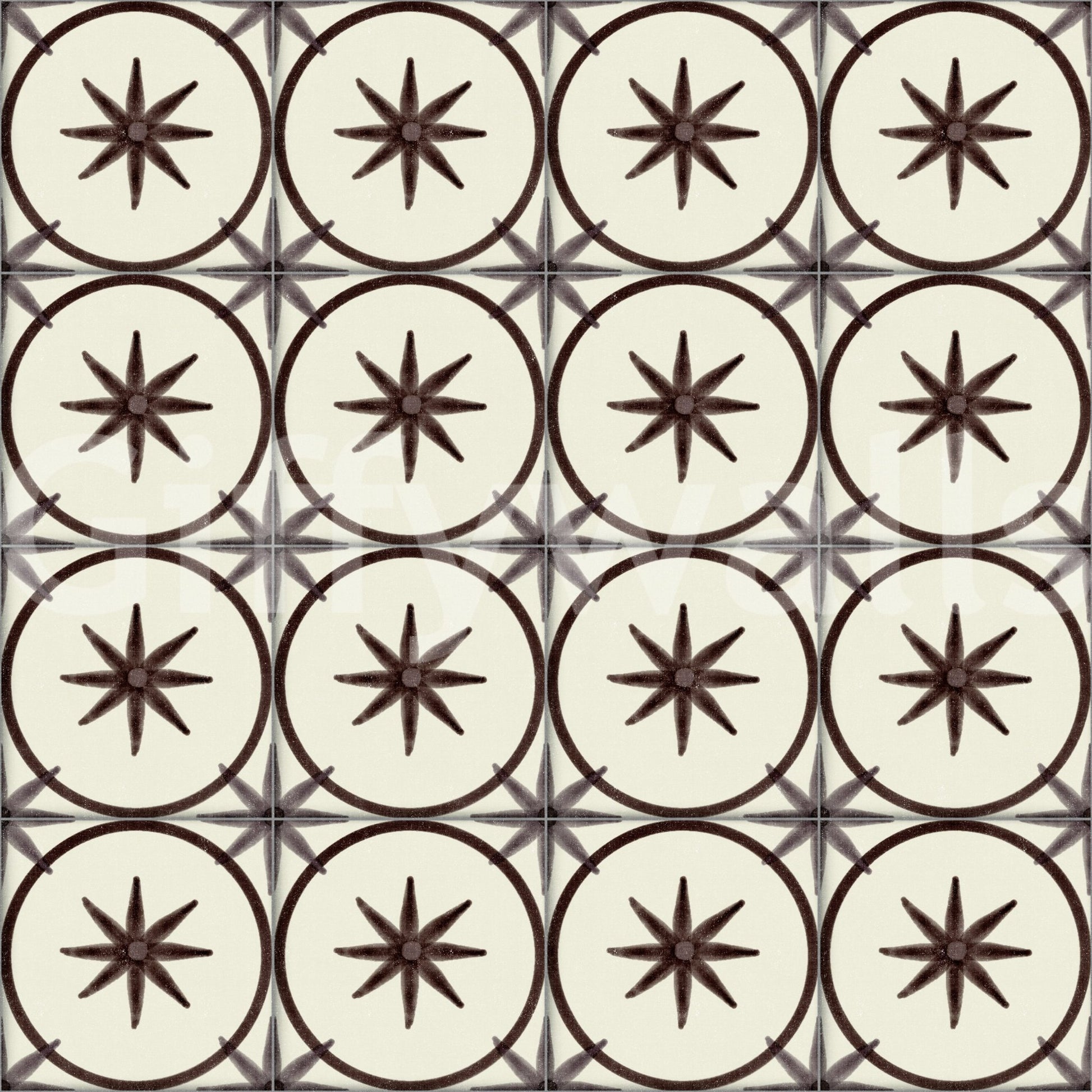 Sophisticated chocolate tone pattern wallpaper wall mural.