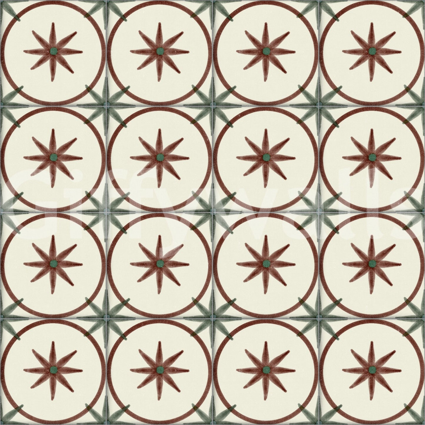 Sophisticated earthy tone pattern wallpaper wall mural.