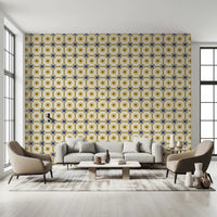 Traditional farmhouse style wallpaper for a feature wall mural., GD8409