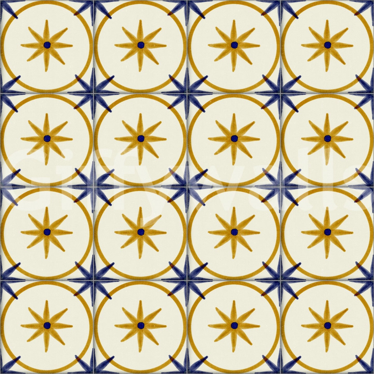 Sophisticated golden tone pattern wallpaper wall mural., GD8409