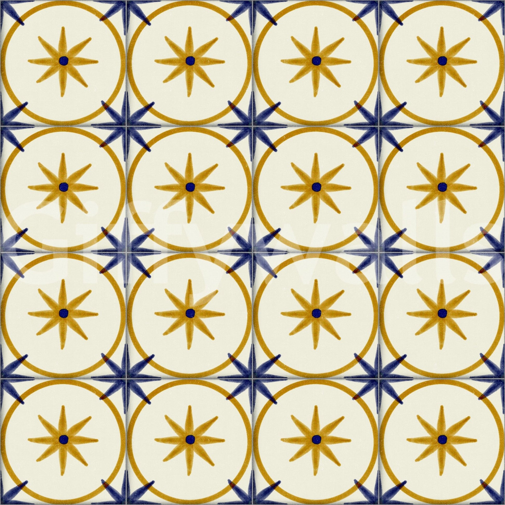 Sophisticated golden tone pattern wallpaper wall mural., GD8409
