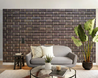 Faux Bricks Brown Wallpaper Mural - Giffywalls, brick-05