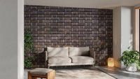 Faux Bricks Brown Wallpaper Mural - Giffywalls, brick-05