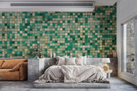 Faux Mosaic Wallpaper Mural Tile-2