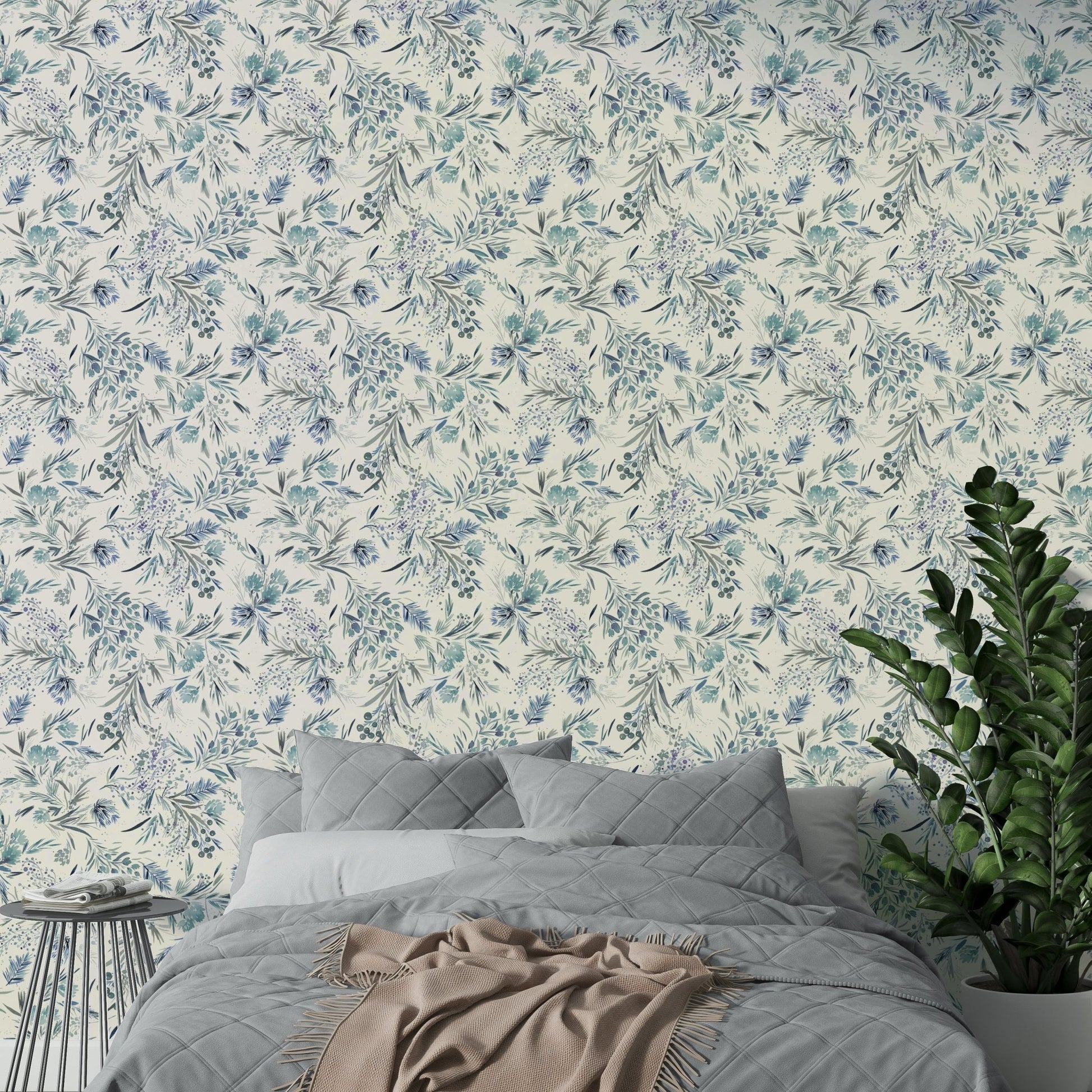 Calm botanical wallpaper

