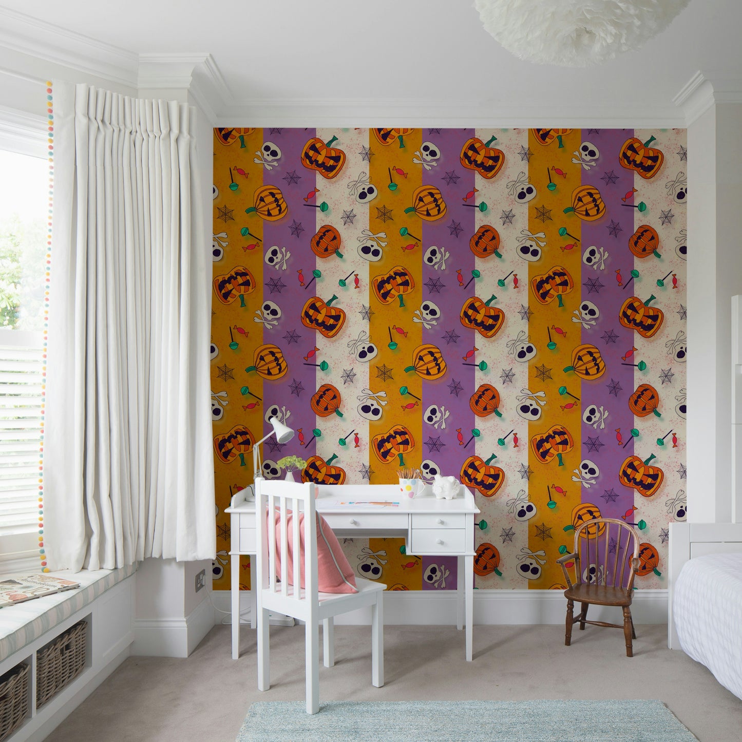 Festive Halloween Pattern eerie wallpaper for walls

