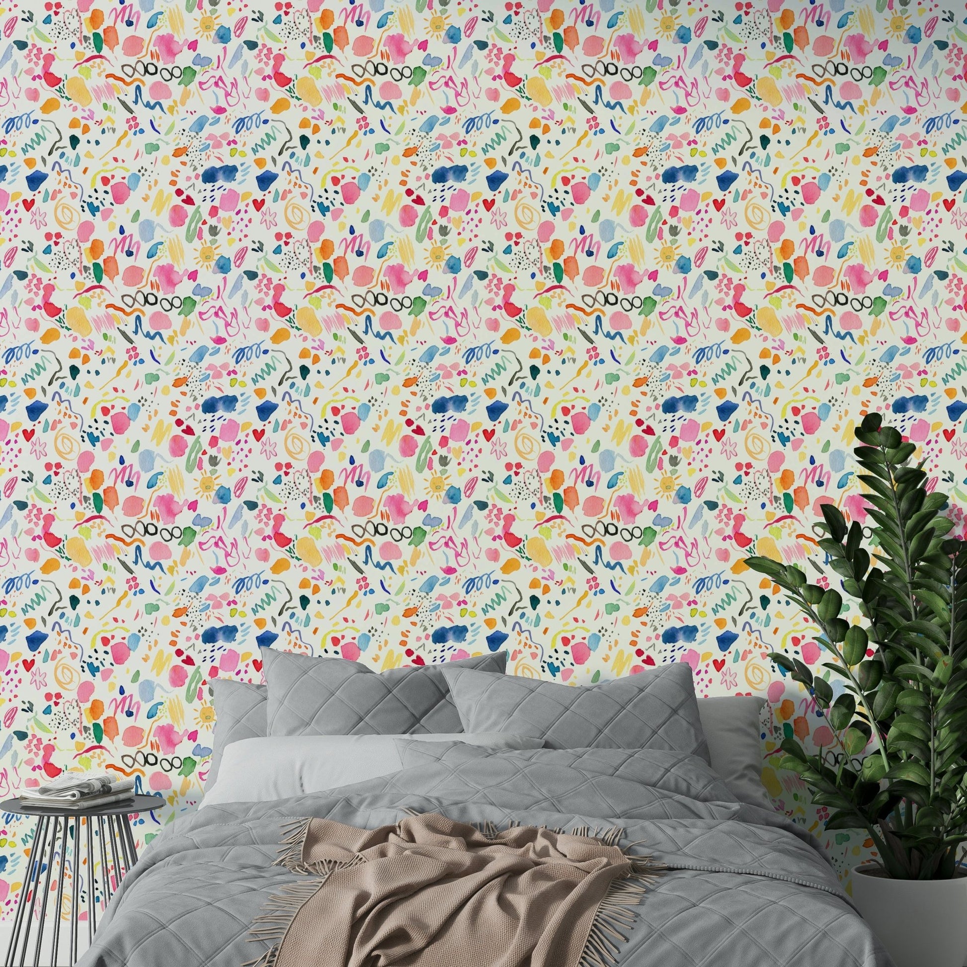 Festive pattern wallpaper mural

