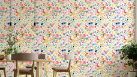 Hand-painted brushstroke wallpaper

