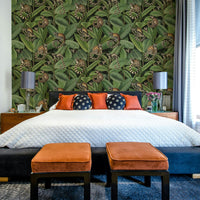 Ficus Forest Monkey Paradise Wallpaper in a child's room

