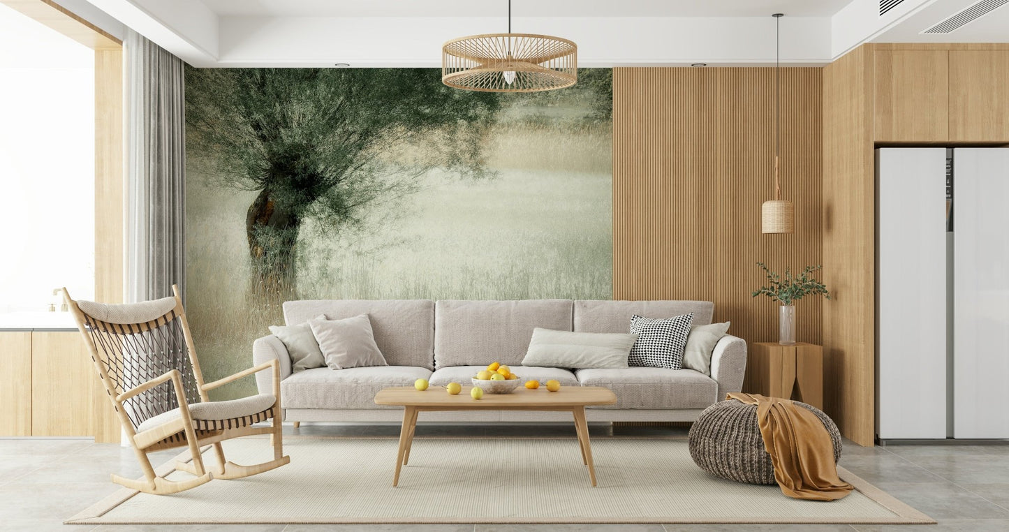 A tranquil natural meadow wall mural for your decor., GD5571