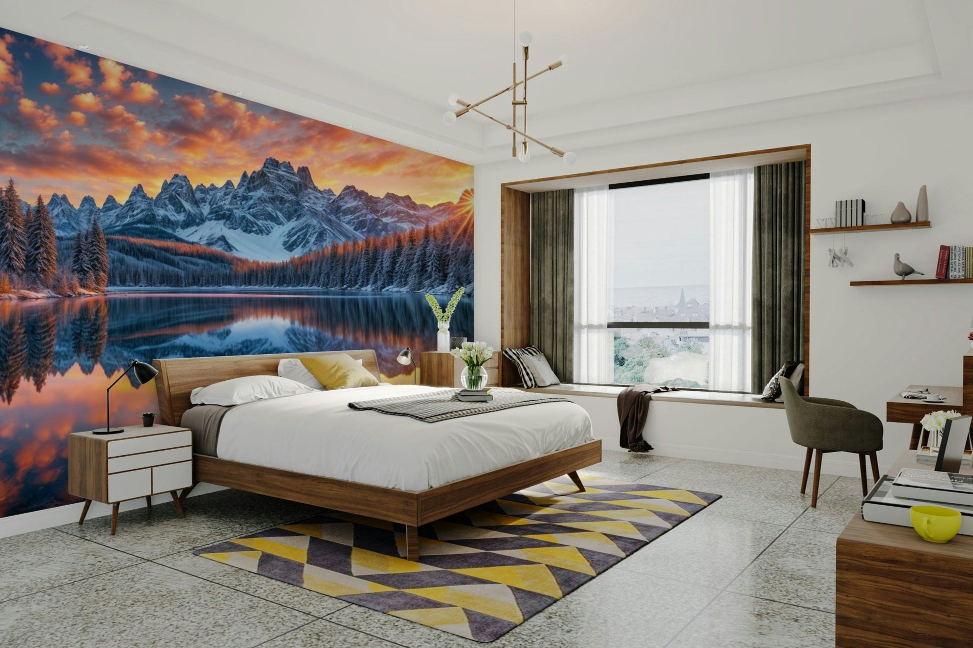 The design feels graceful and peaceful.

