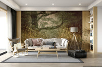 A beautiful modern art wall mural of delicate lines., GD5625