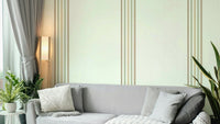 Autumnal striped wallpaper for bedrooms
