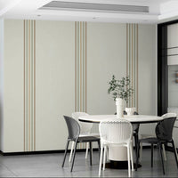 Earthy stripe pattern for living room walls
