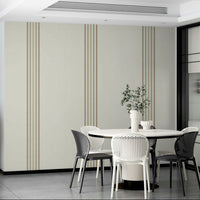 Earthy stripe pattern for living room walls
