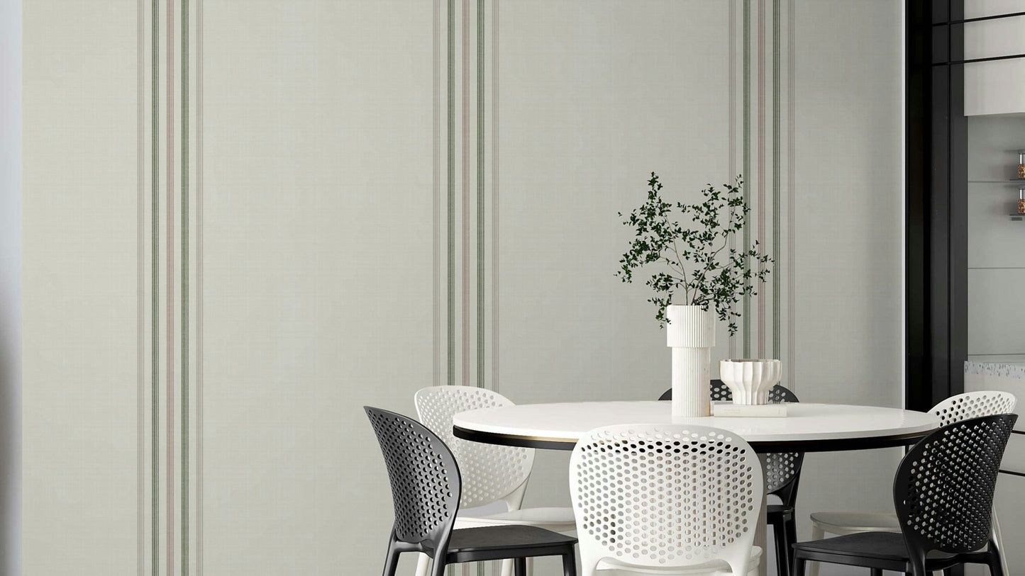 Cozy striped wallpaper for bedrooms
