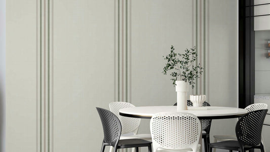 Cozy striped wallpaper for bedrooms
