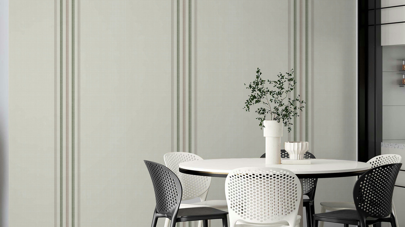 Cozy striped wallpaper for bedrooms
