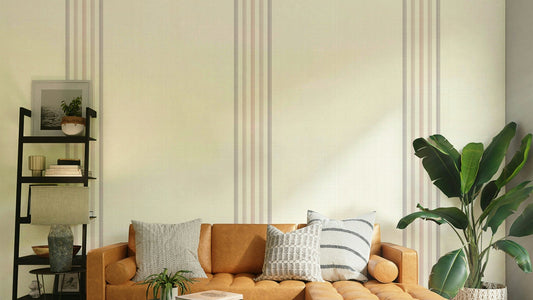 Romantic soft stripes wallpaper for bedroom
