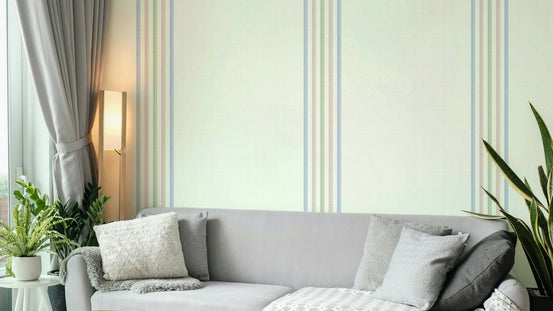 Fine stripes springtime wallpaper design, GD2384