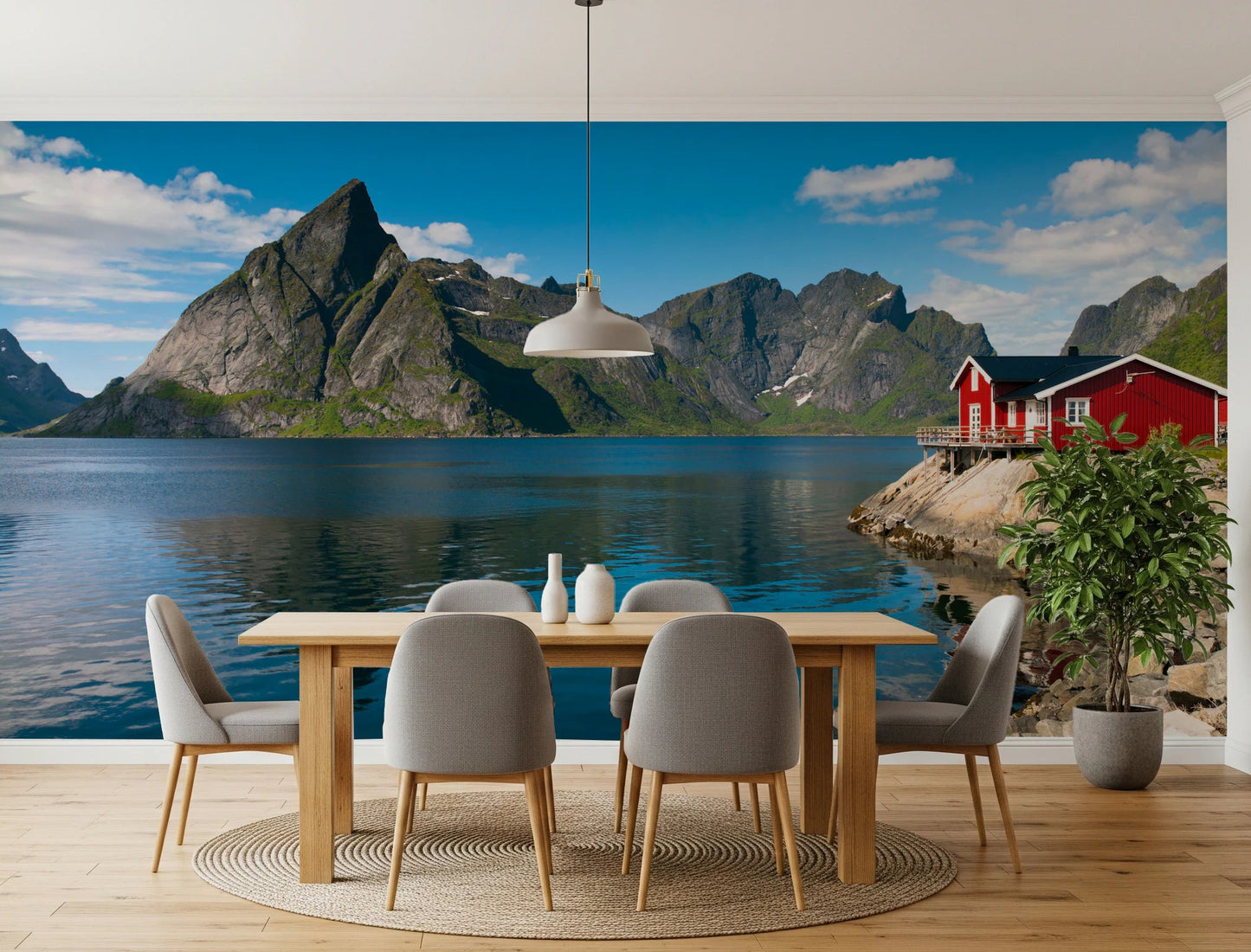 Fishing huts Wall Mural