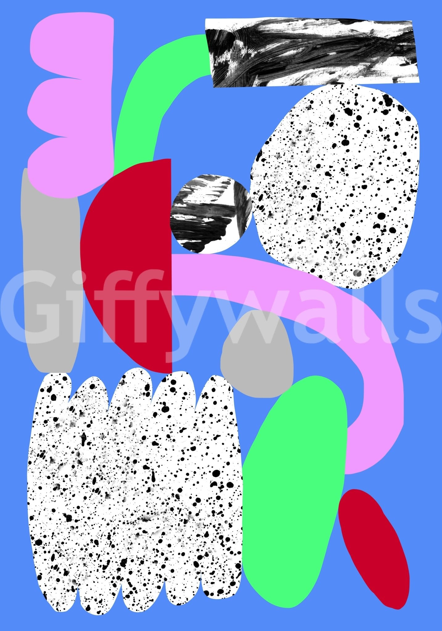 Creative space with flakes wall design

