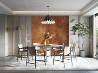 An artistic nature inspired mural for home decor.