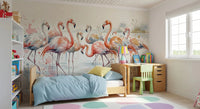 Flamingo Lagoon Dream Wall Mural
