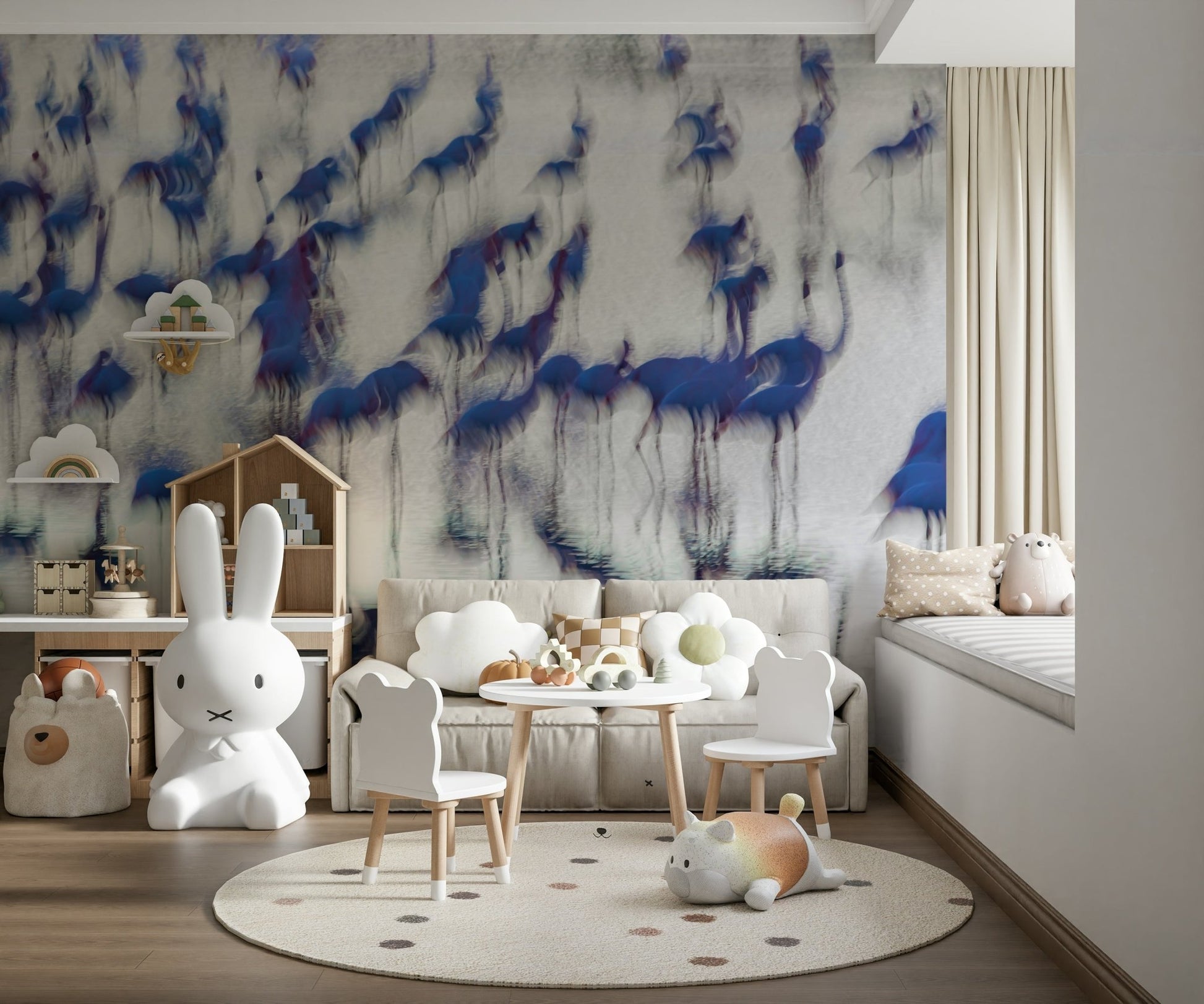 An artistic nature inspired mural for home decor., GD5859