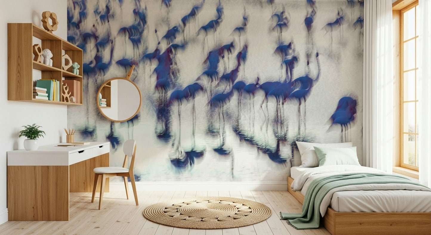 A calming tropical scene wallpaper mural that defines a space., GD5859