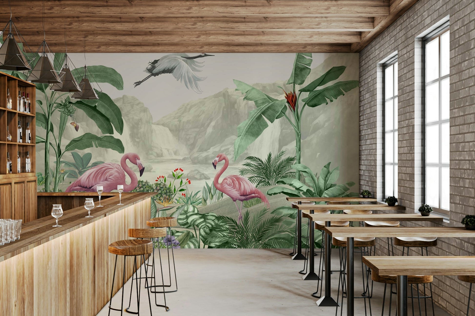 The composition is balanced and peaceful.
