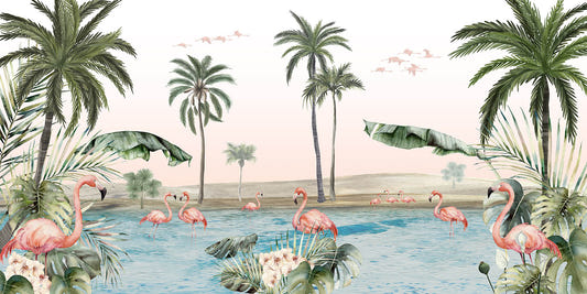 Pink Haven Horizons Wallpaper Murals