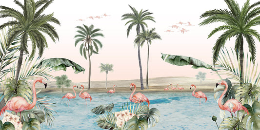 Pink Haven Horizons Wallpaper Murals