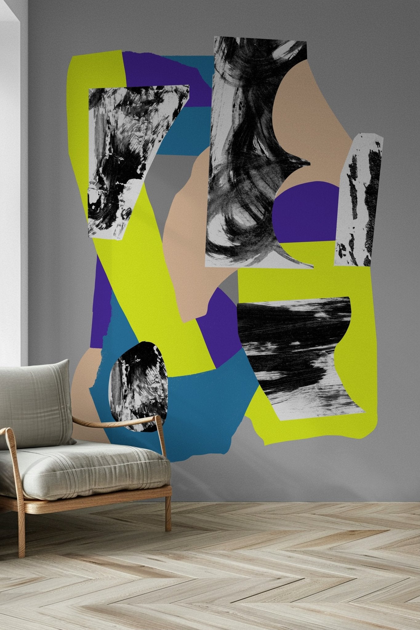 Bold mural illustrates playful and distinct visual styles GD5419