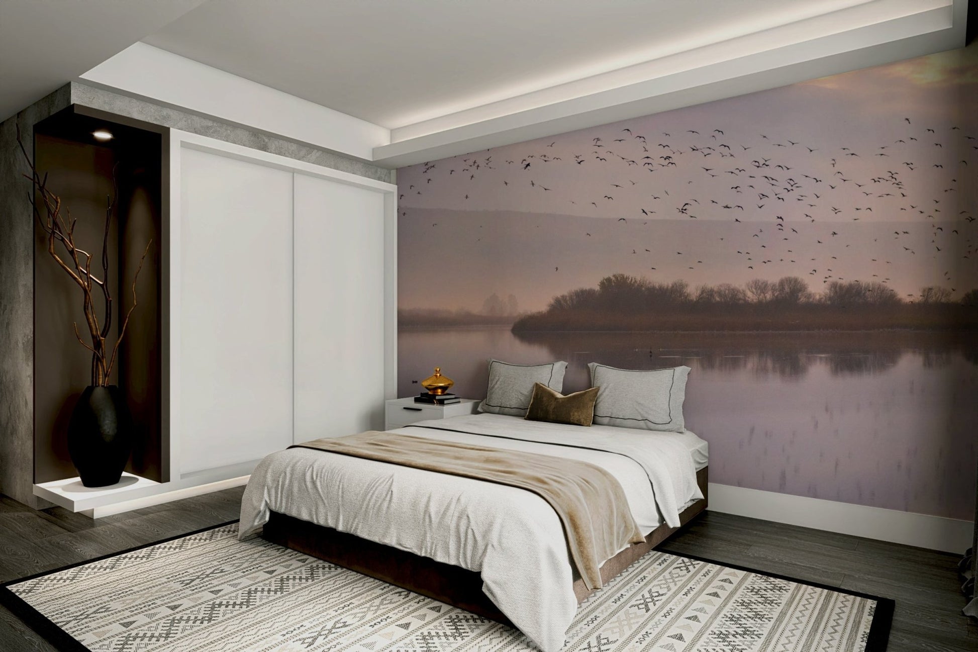 Dusk nature scene wallpaper
