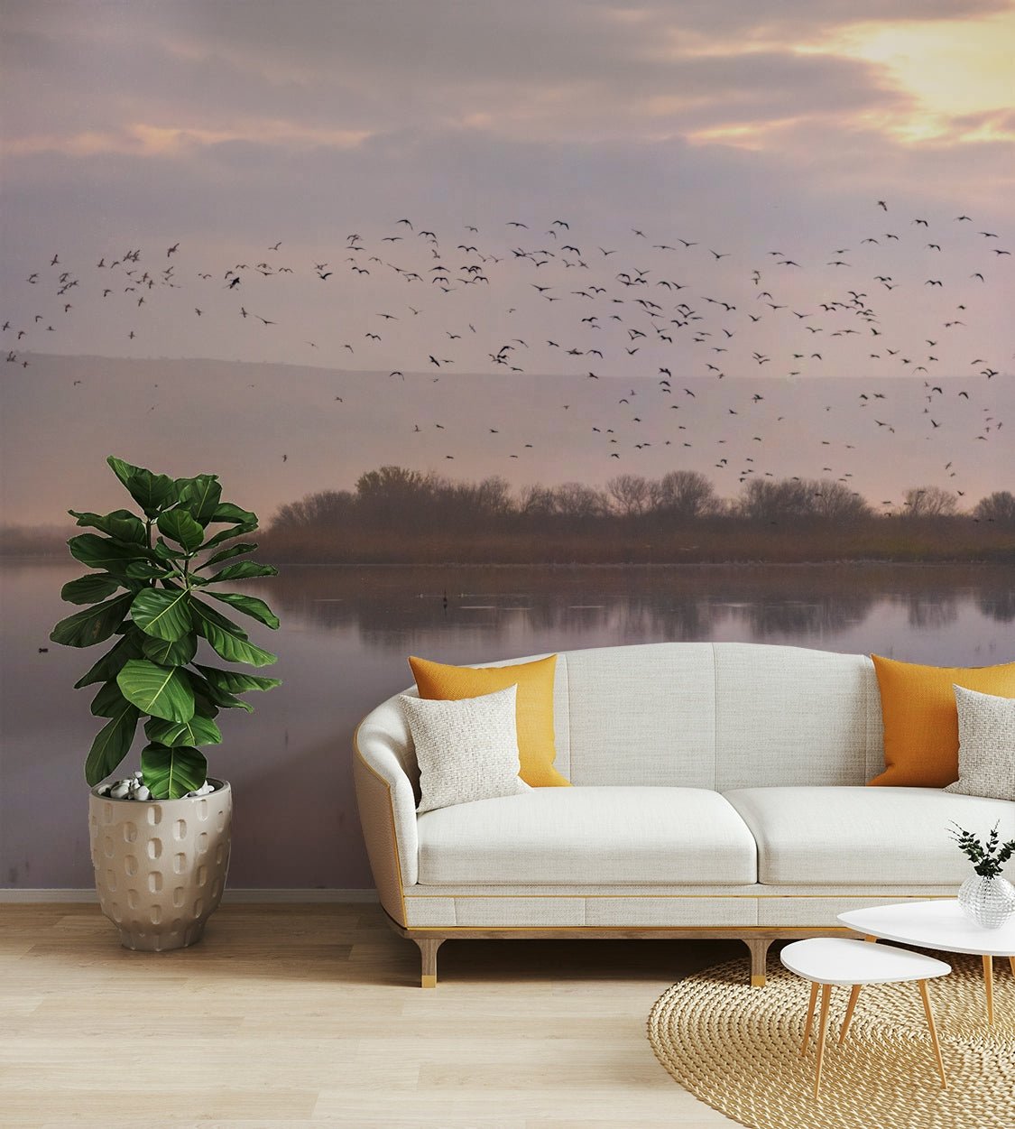 Picture of Flight at Dusk Wall Mural
