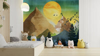 Flight of the Flock over The Mountains GD116